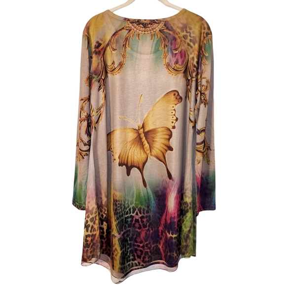 Anthropologie Pretty Angel Butterfly Tunic Top - Picture 3 of 9